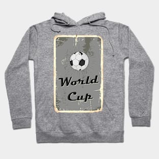 Football World Cup Vintage Distressed Style Poster Art Design Hoodie